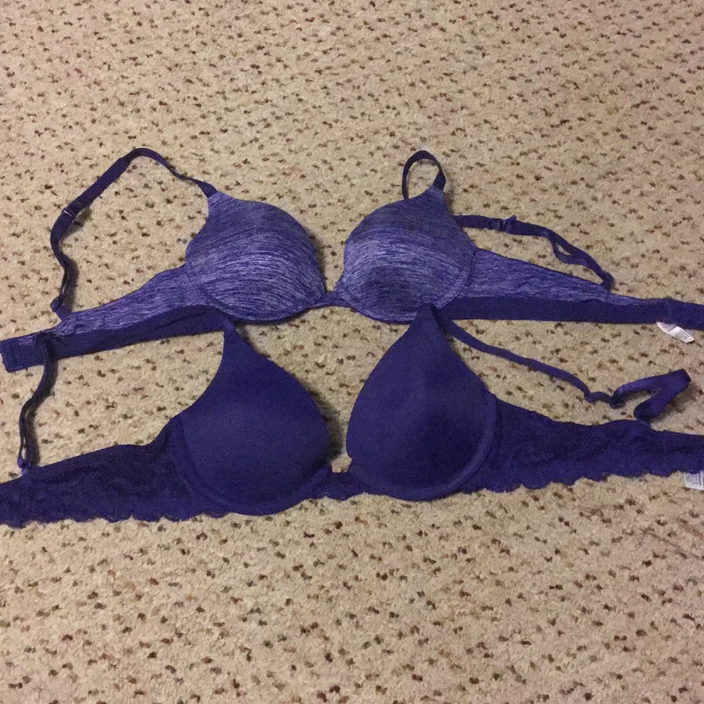 Purple everyday bra set